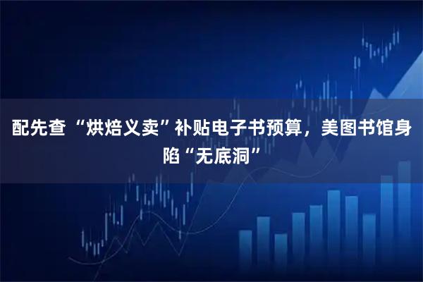 配先查 “烘焙义卖”补贴电子书预算，美图书馆身陷“无底洞”
