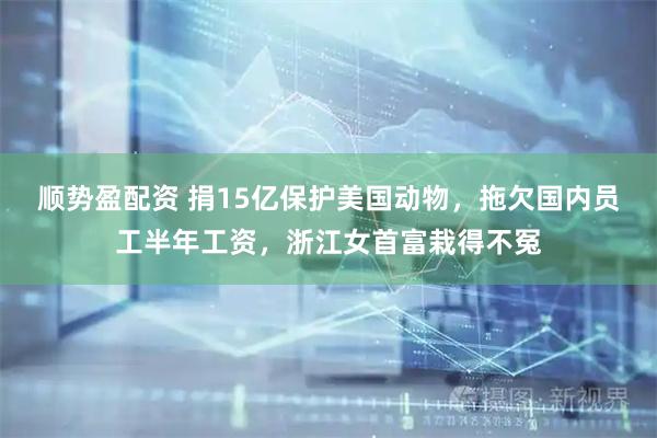 顺势盈配资 捐15亿保护美国动物，拖欠国内员工半年工资，浙江女首富栽得不冤